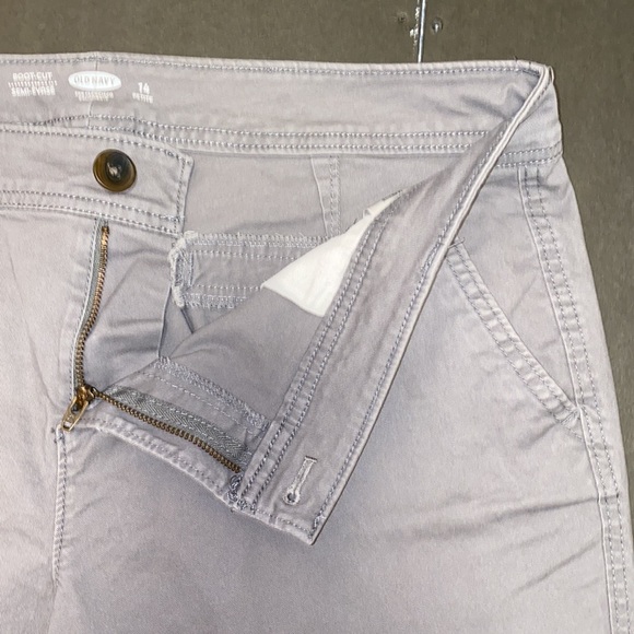 Old Navy Size 14 Petite Boot Cut Gray Denim - Picture 9 of 14